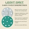 Legit Grit 5 inch Sand paper Disc, 9-Hole, 60 Grit, 50PK LG5-960-50 - alternate 3